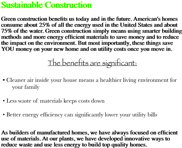 Sustainable Construction